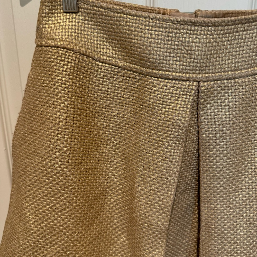 Banana Republic Gold Shimmer Mini Skirt - Picture 2 of 3
